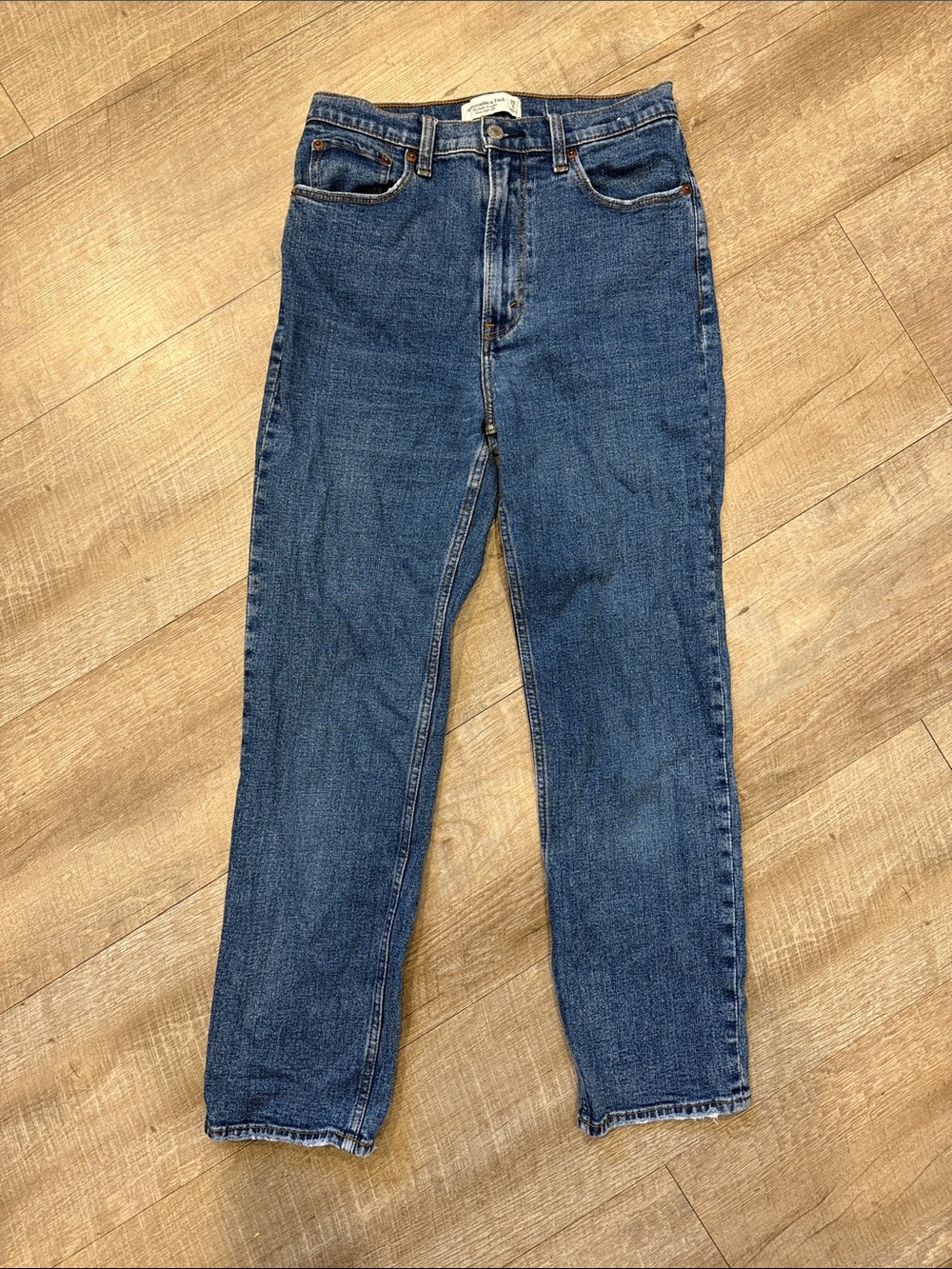 Abercrombie & Fitch Ankle Straight Ultra High Rise Jean Denim Size 28 / 6L